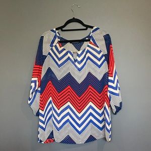 Plus size Colorful women blouse